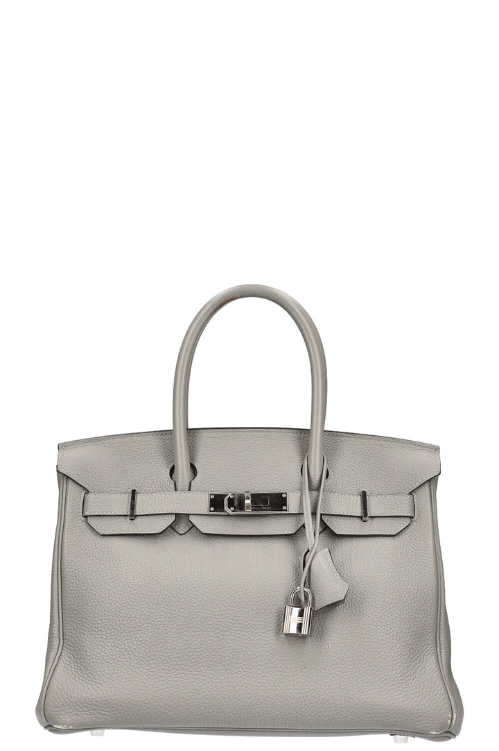 HERMÈS Birkin 30 Togo Gris Mouette