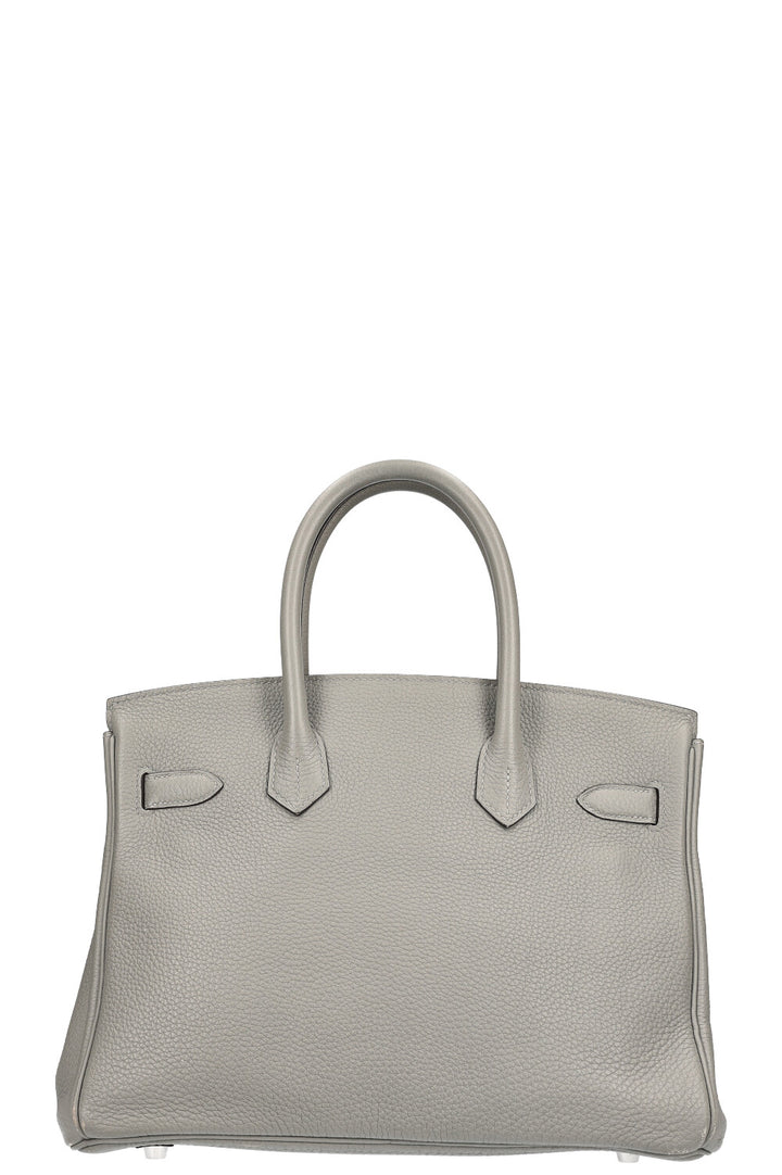 HERMÈS Birkin 30 Togo Gris Mouette