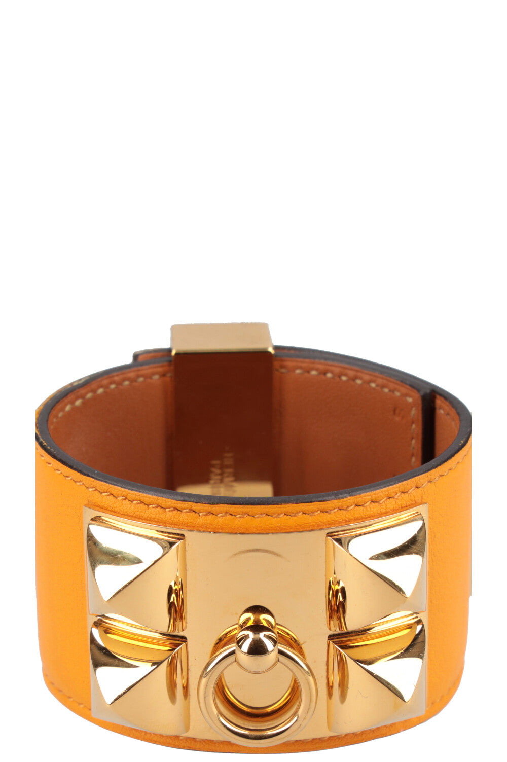 HERMÈS CDC Bracelet Swift Jaune d'Or