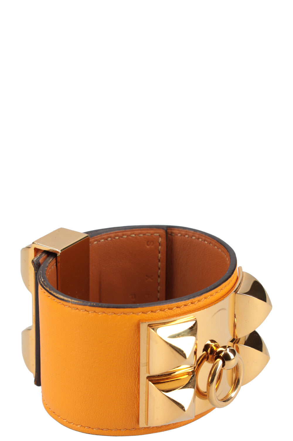 HERMÈS CDC Bracelet Swift Jaune d'Or