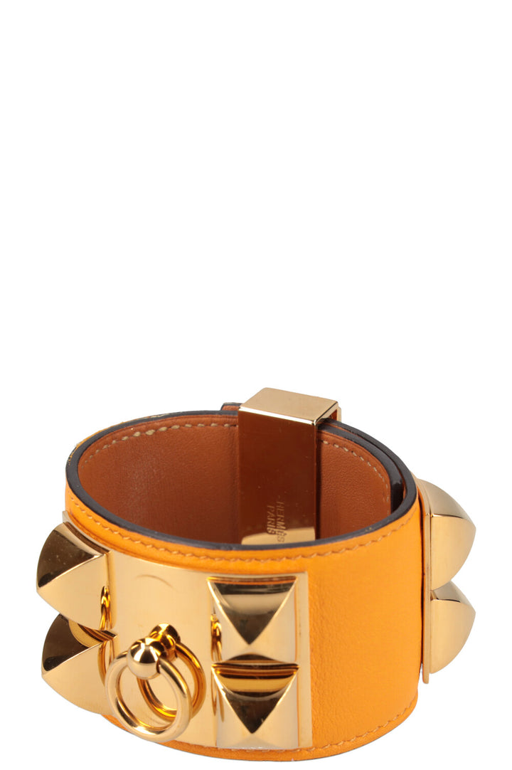 HERMÈS CDC Bracelet Swift Jaune d'Or