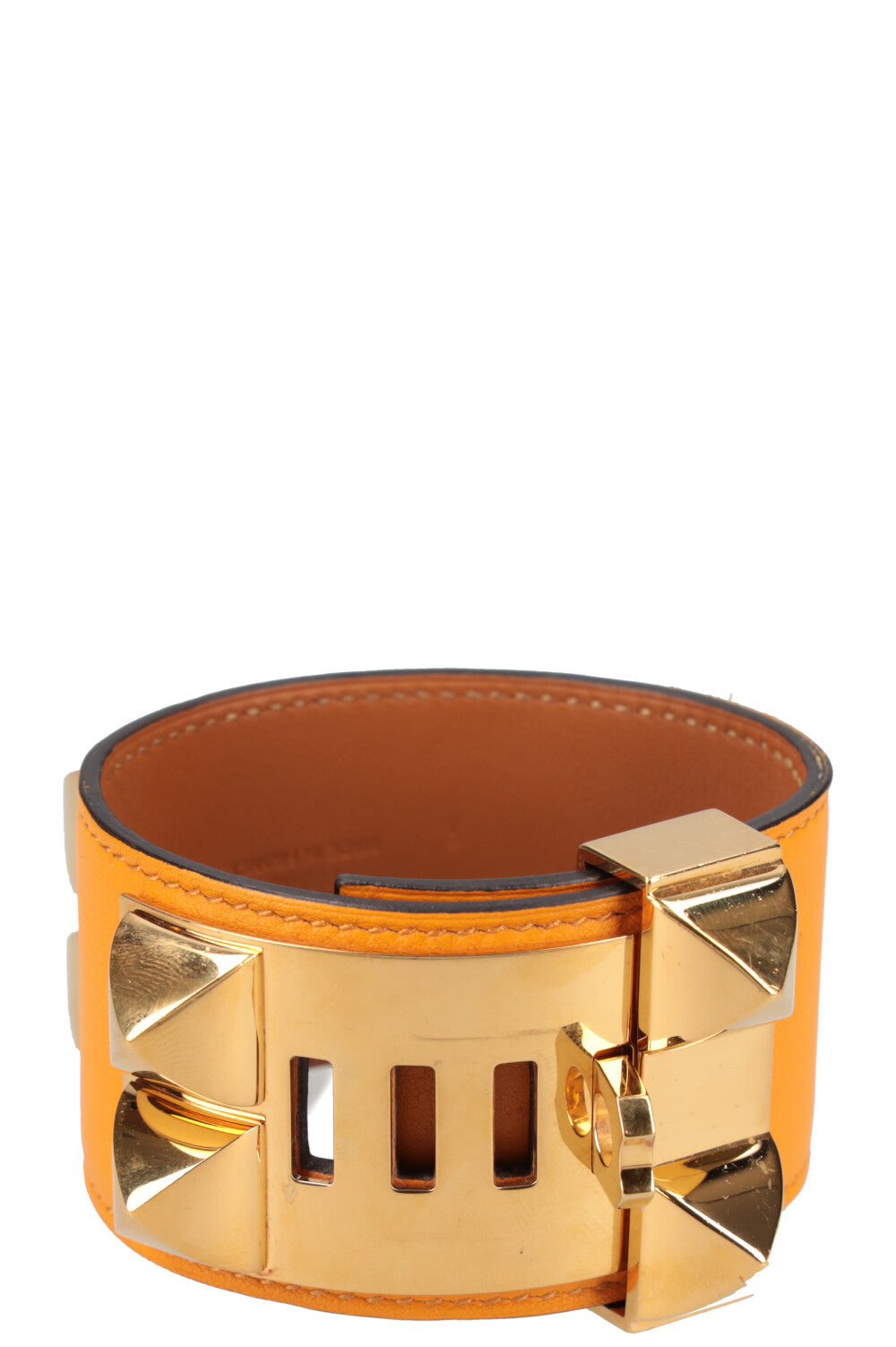 HERMÈS CDC Bracelet Swift Jaune d'Or