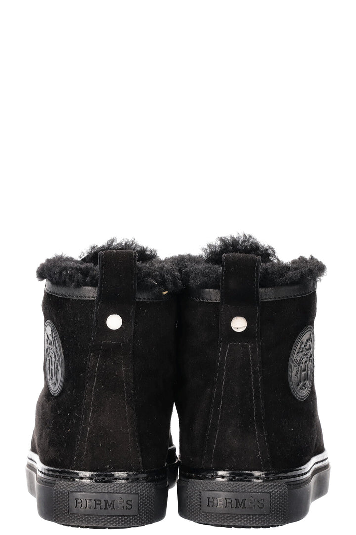 HERMÈS Jimmy Sneakers Shearling Black