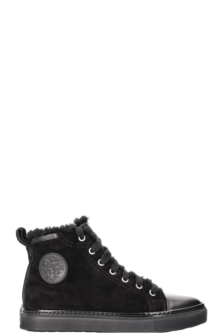 HERMÈS Jimmy Sneakers Shearling Black