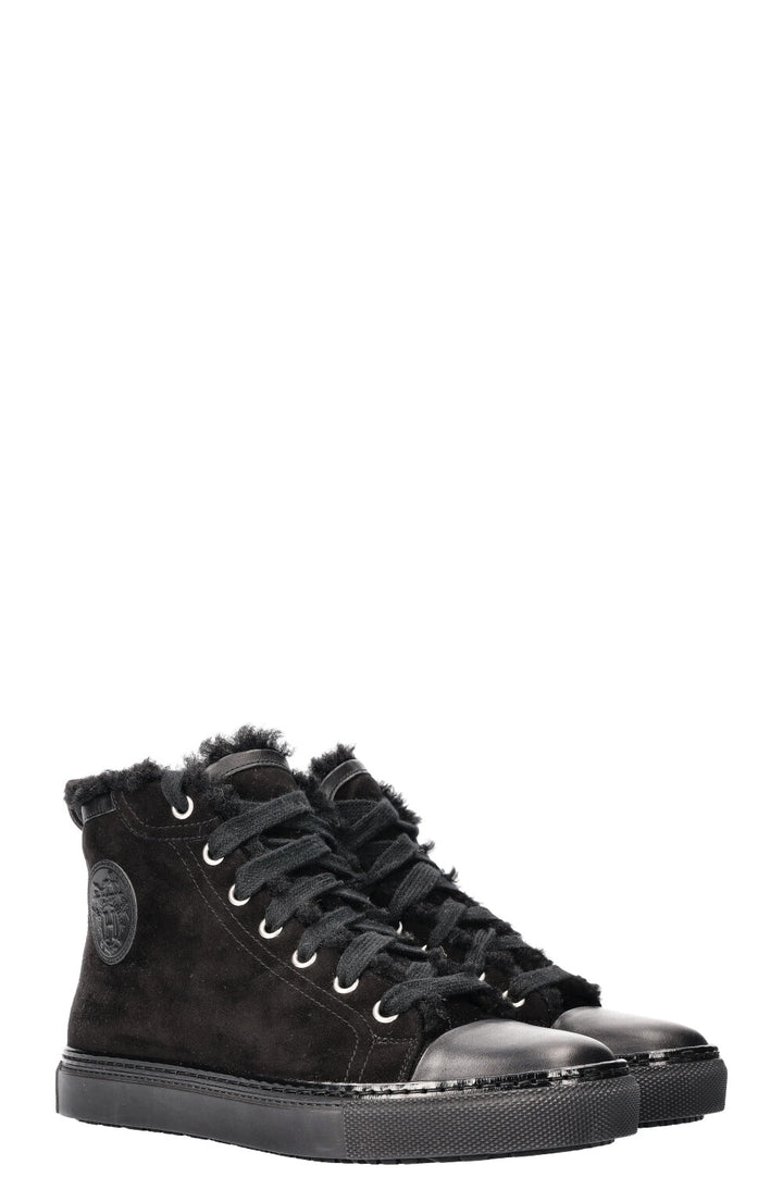 HERMÈS Jimmy Sneakers Shearling Black