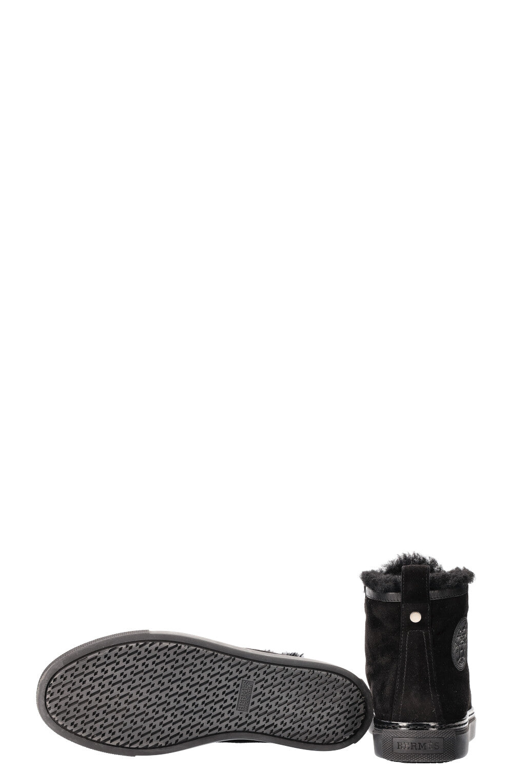 HERMÈS Jimmy Sneakers Shearling Black