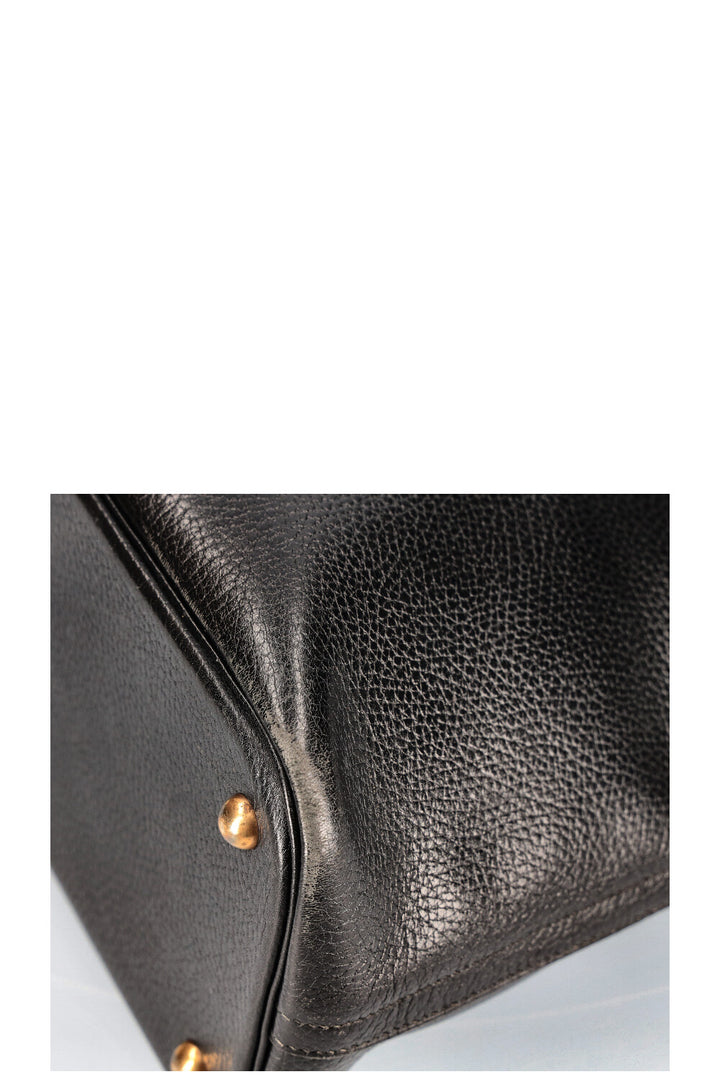 HERMÈS Bolide 35 Bag Ardennes Black
