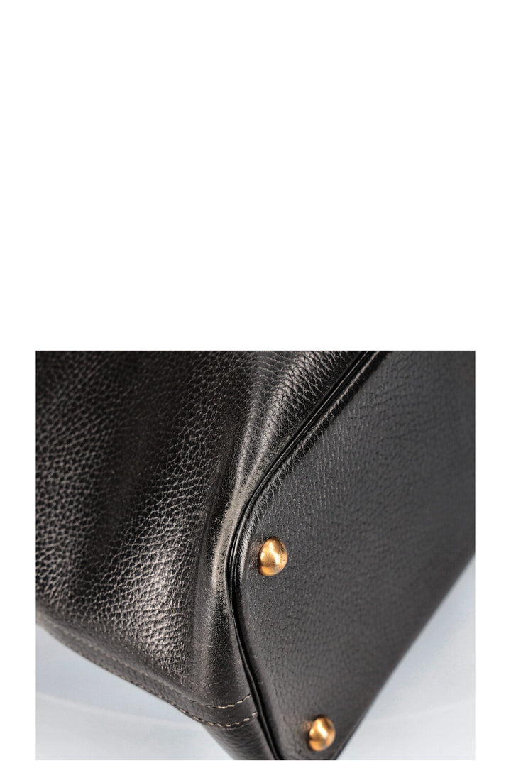 HERMÈS Bolide 35 Bag Ardennes Black