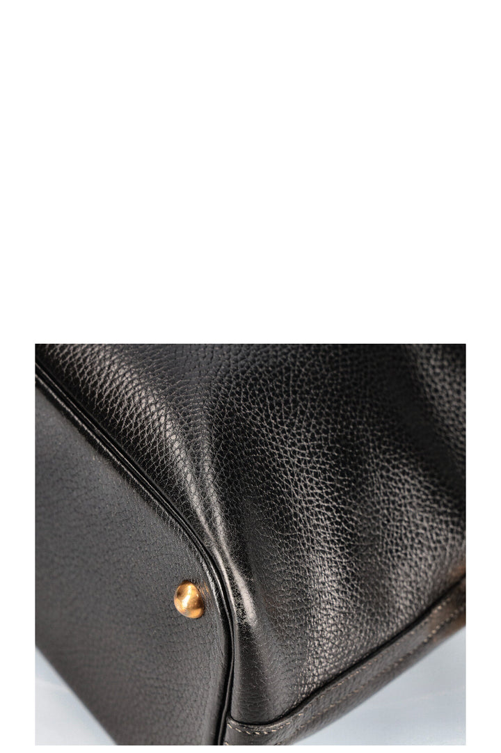 HERMÈS Bolide 35 Bag Ardennes Black