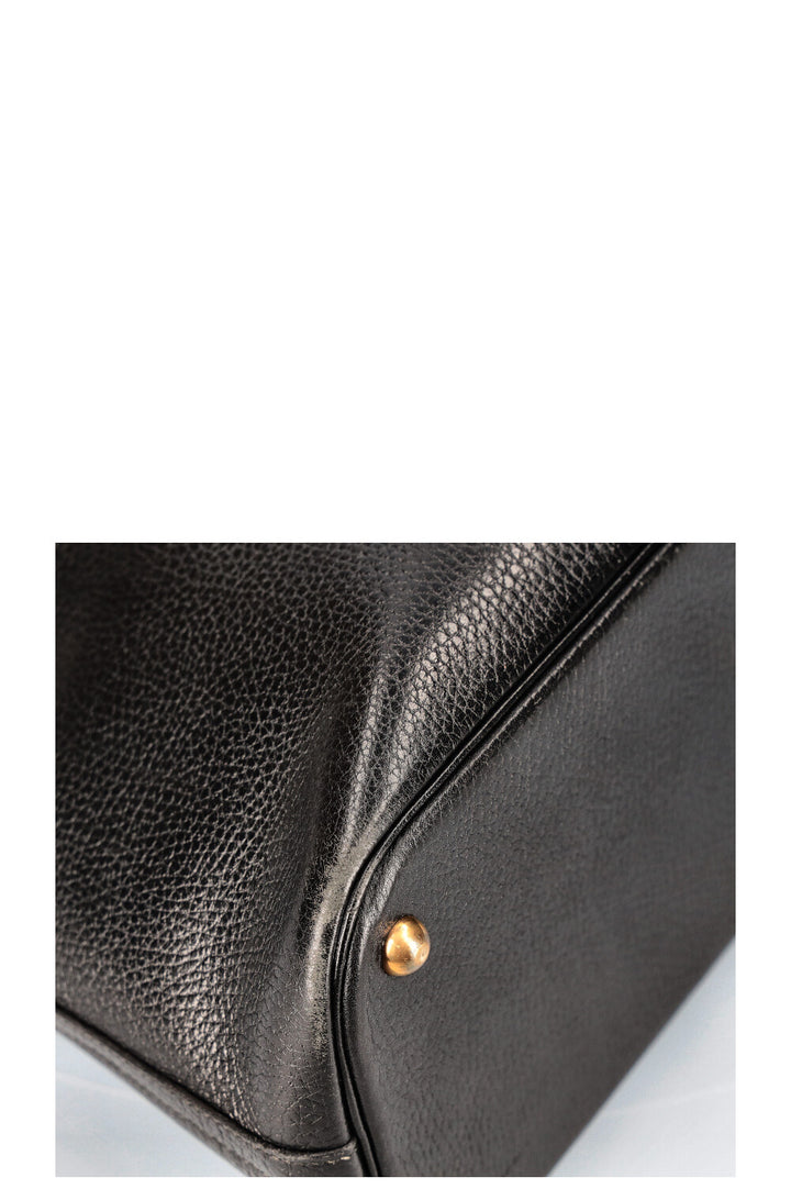 HERMÈS Bolide 35 Bag Ardennes Black