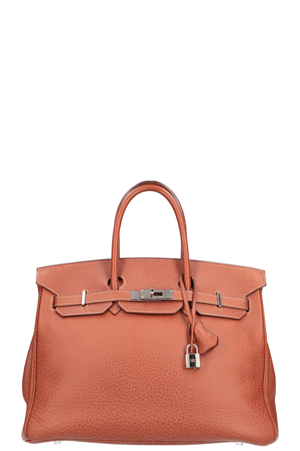 Hermès Birkin 35 Etrusque Skipper Buffalo Leather Brown 