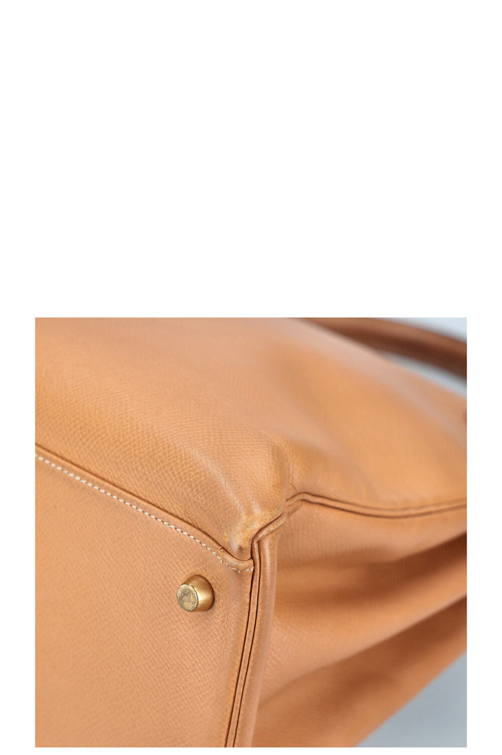 HERMÈS Kelly 35 Retourne Epsom Naturelle