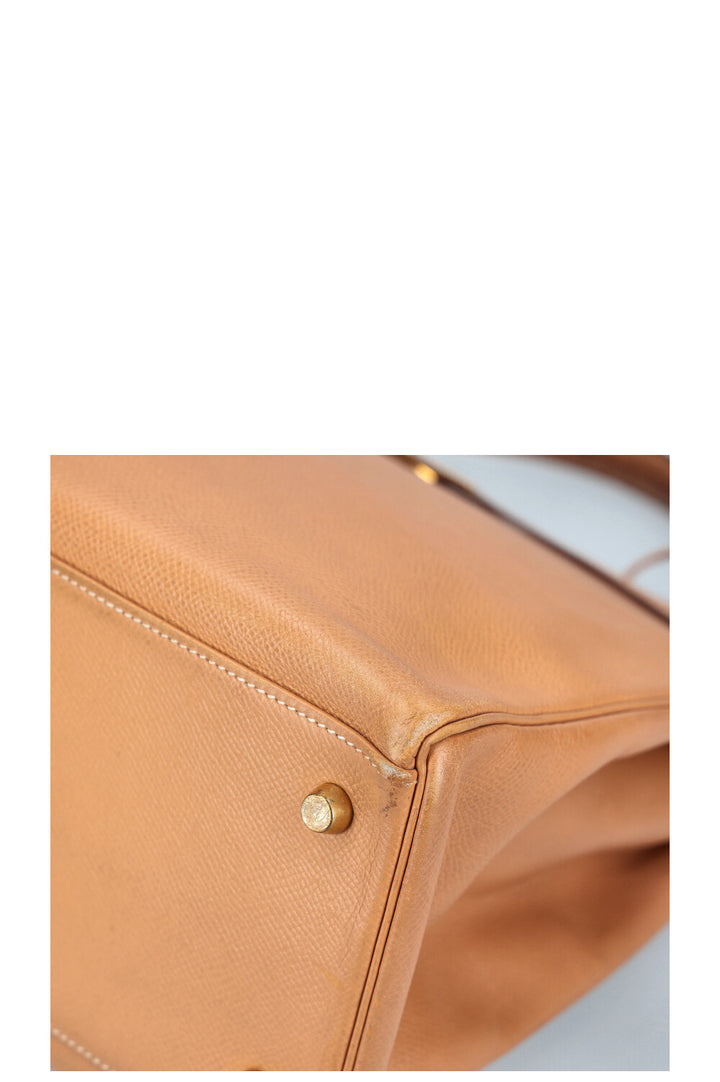HERMÈS Kelly 35 Retourne Epsom Naturelle