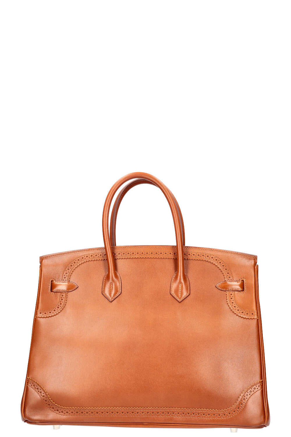 HERMÈS Birkin 35 Ghillies Veau Tadelakt Fauve