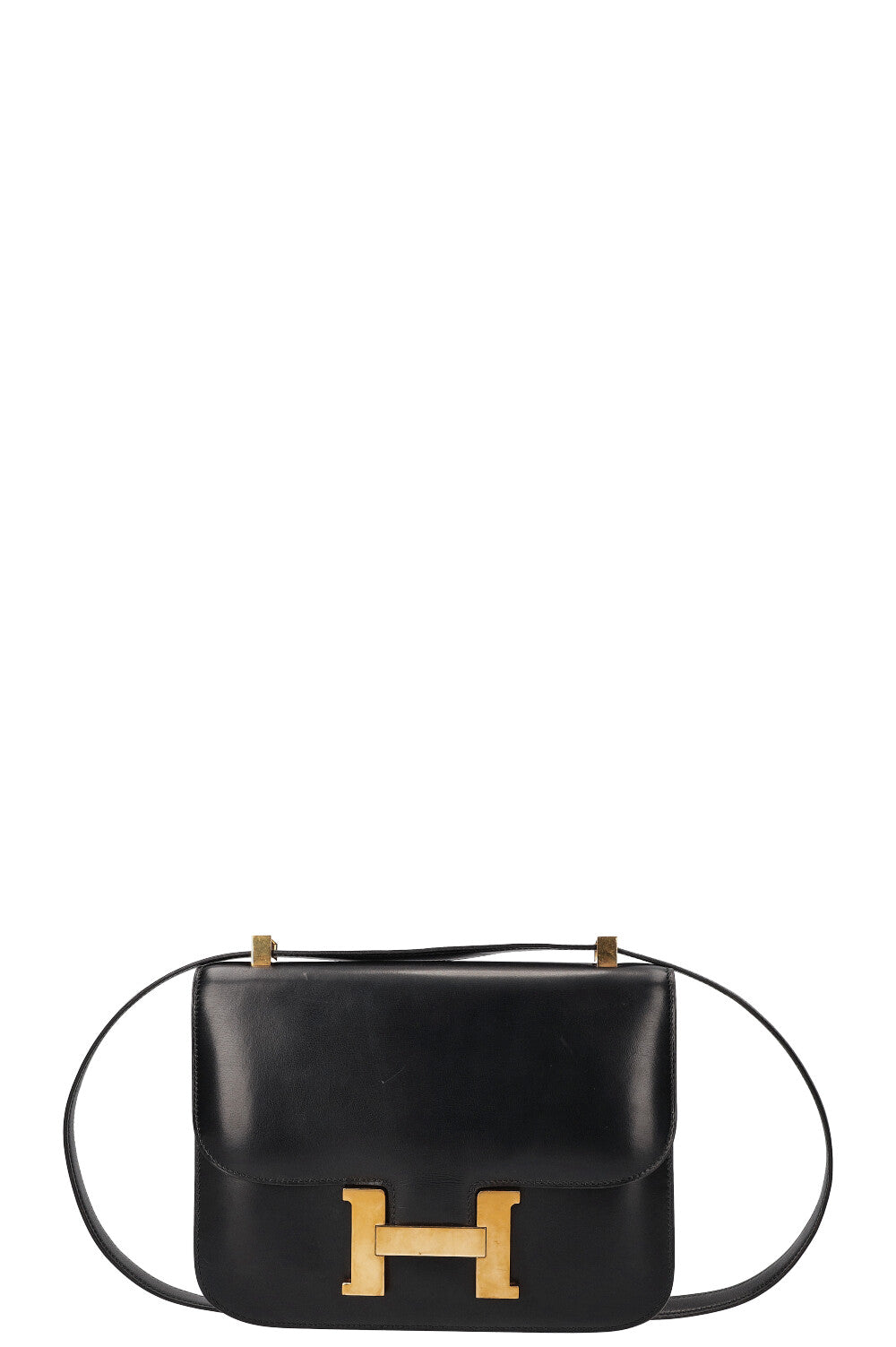 HERMÈS Constance Bag 23 Box Calf Leather Black