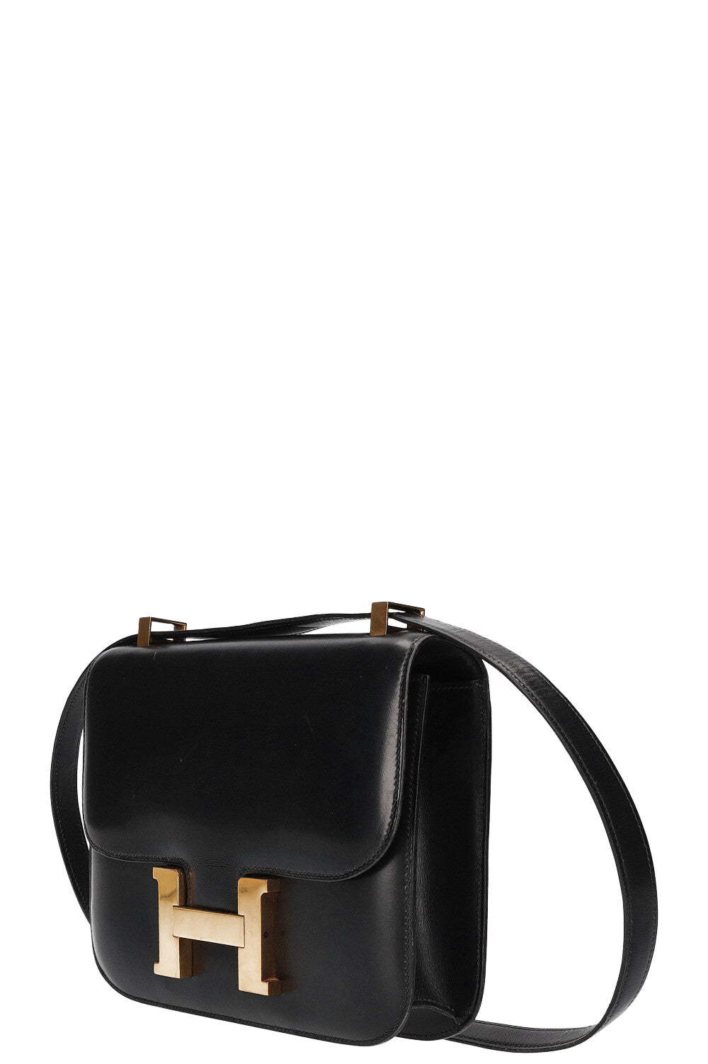 HERMÈS Constance Bag 23 Box Calf Leather Black