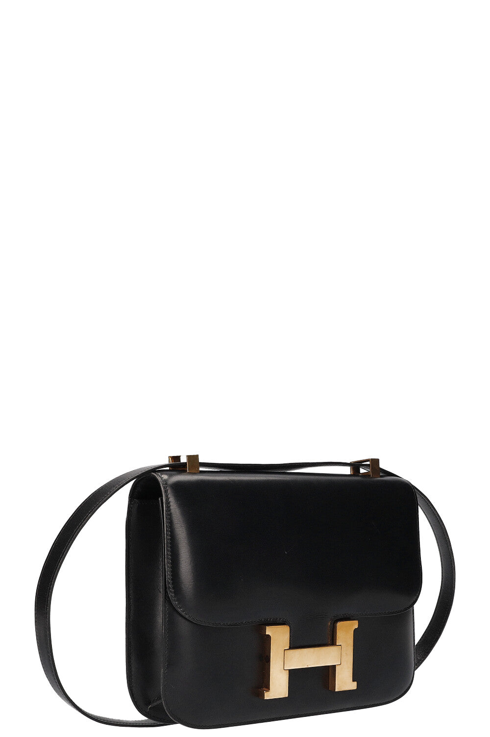 HERMÈS Constance Bag 23 Box Calf Leather Black