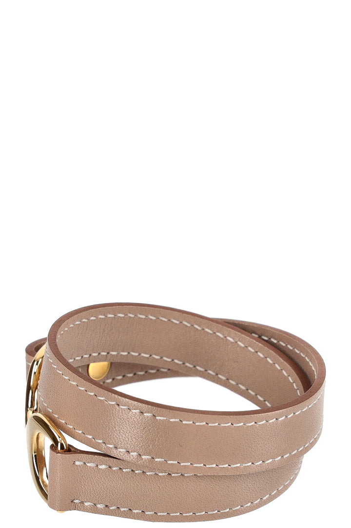 HERMÈS Pavane Bracelet Beige