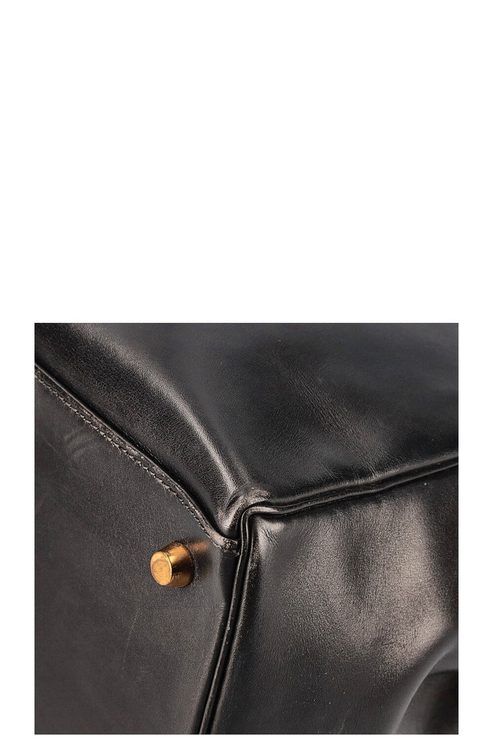 HERMÈS Kelly 35 Box Black