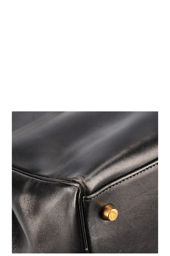 HERMÈS Kelly 35 Box Black