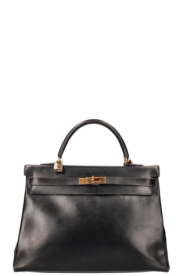 HERMES Kelly 35 Box Black