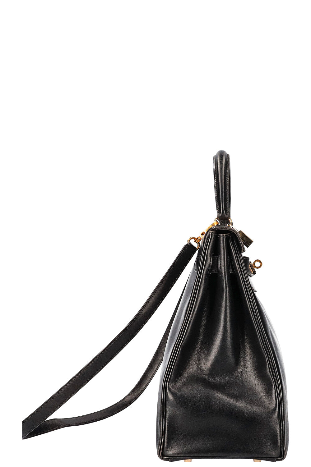 HERMÈS Kelly 35 Box Black