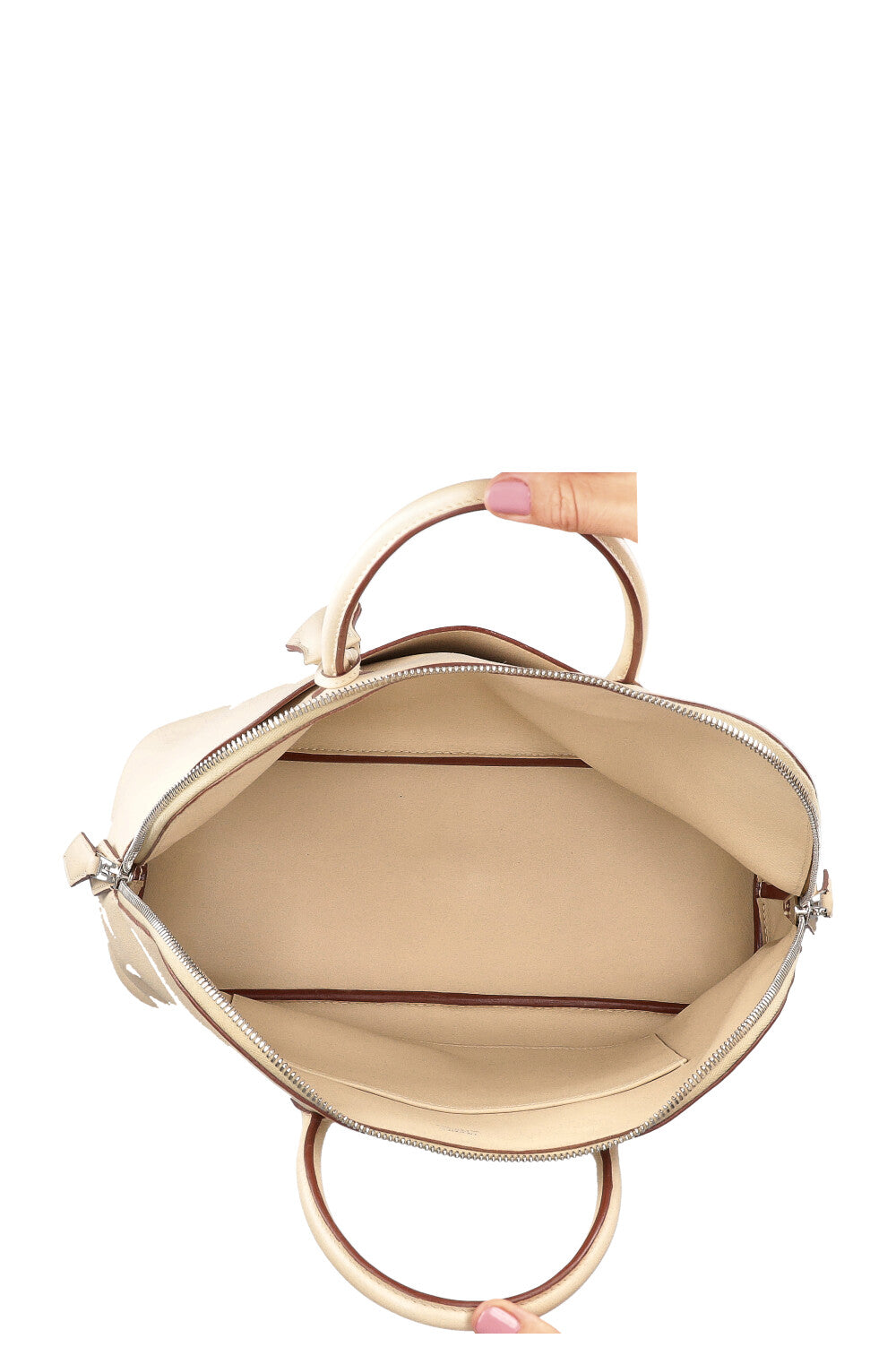 HERMÈS Bolide 1923 Bag 30 Swift Craie