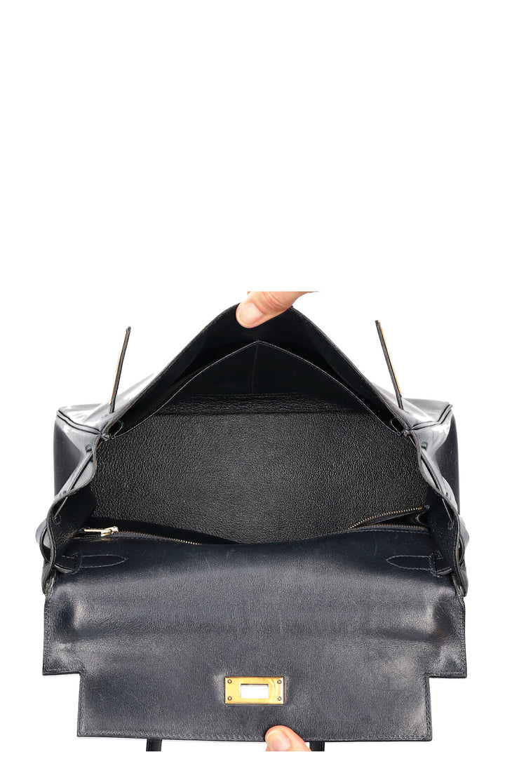 HERMÈS Kelly 25 Midnight blue
