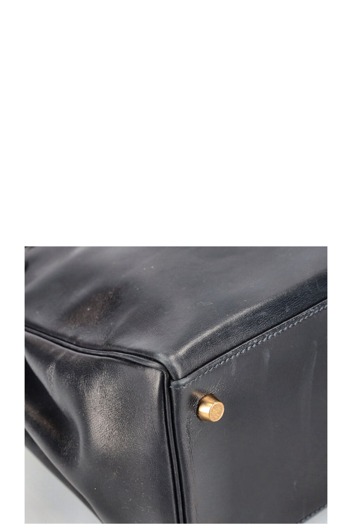 HERMÈS Kelly 25 Midnight blue