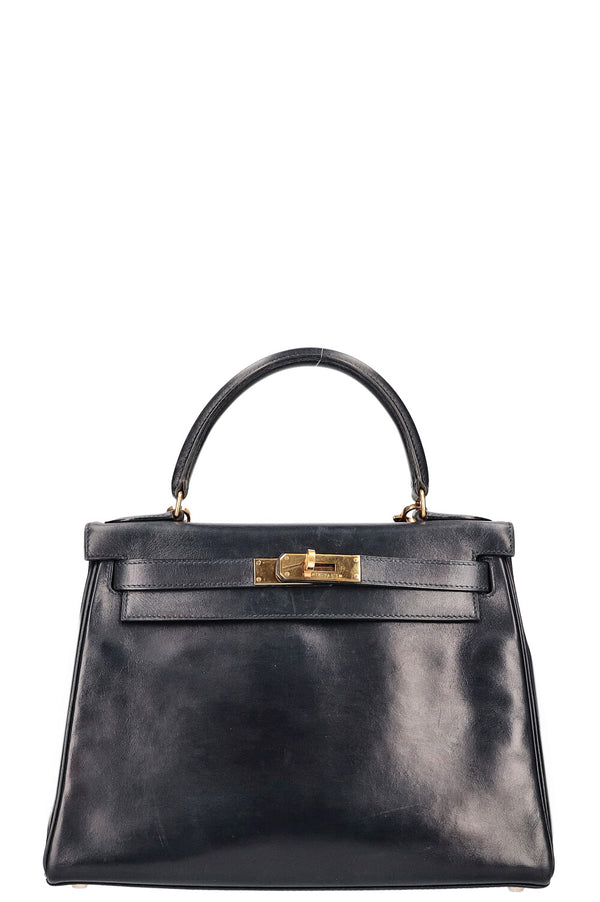 HERMÈS Kelly 25 Coffret Bleu Nuit