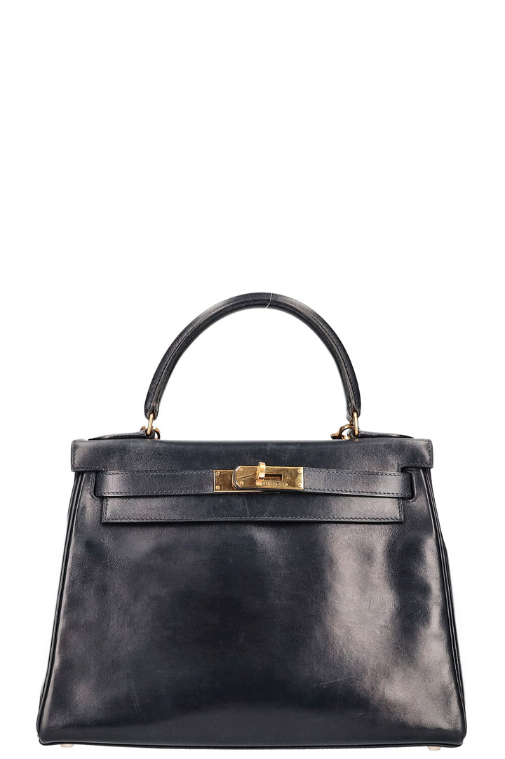 HERMÈS Kelly 25 Midnight blue