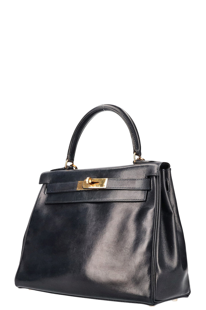 HERMÈS Kelly 25 Midnight blue