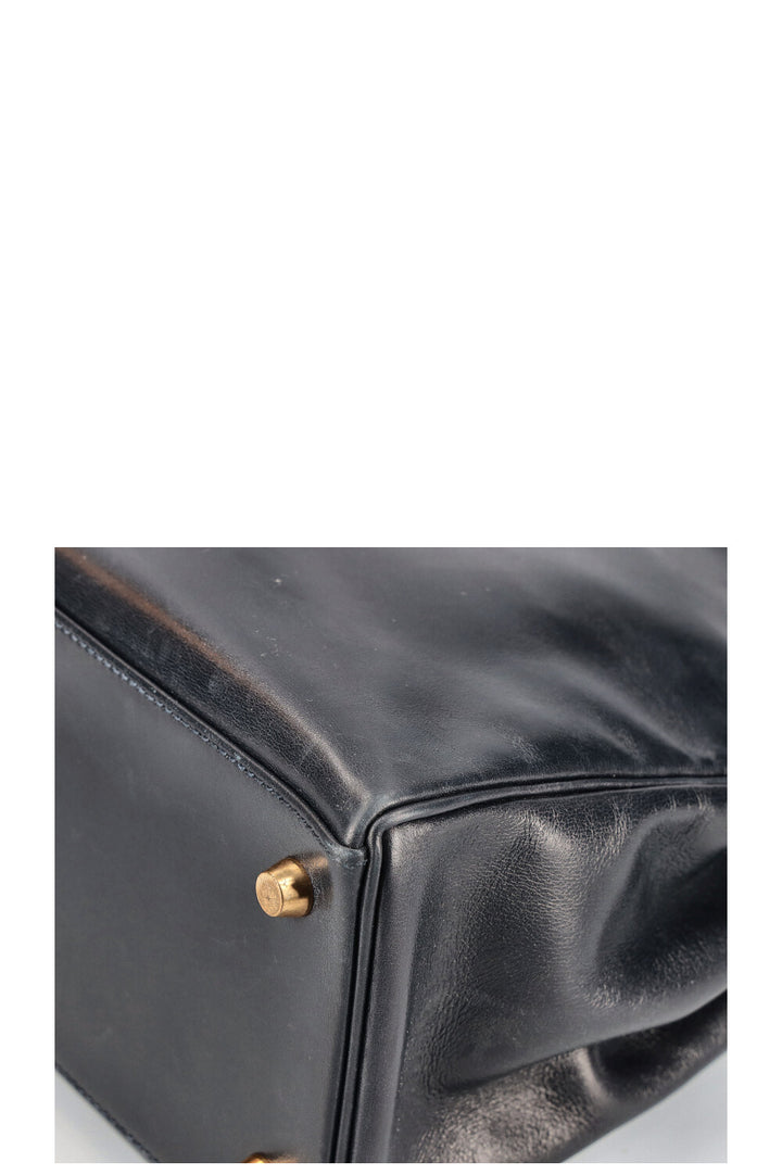 HERMÈS Kelly 25 Midnight blue
