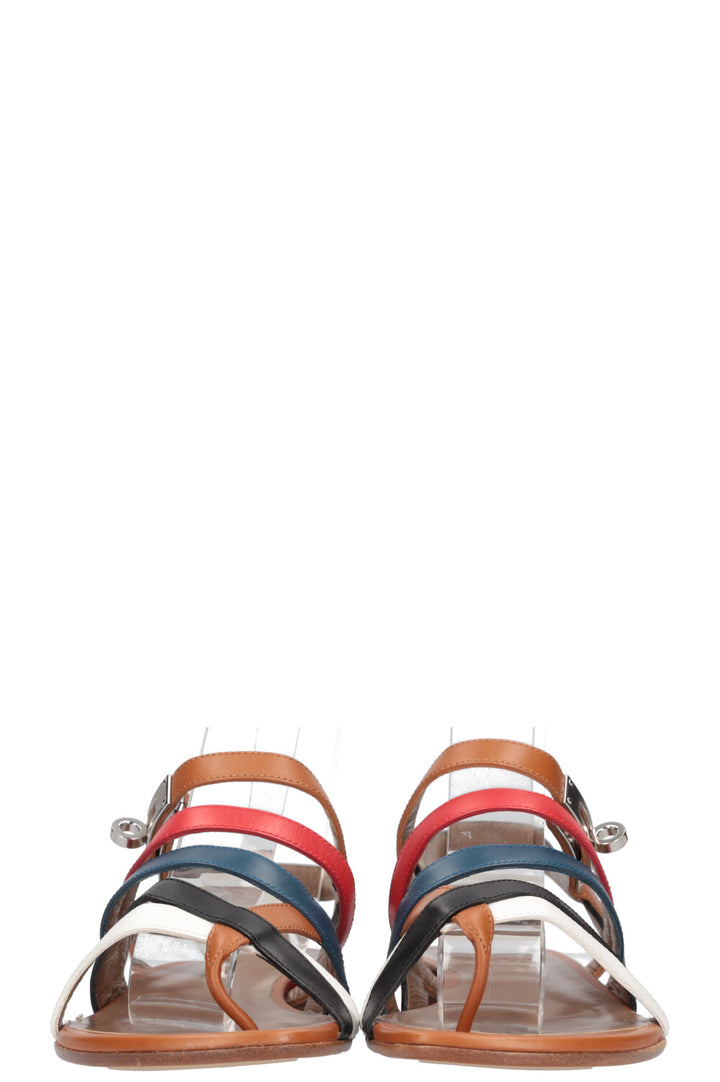 HERMÈS Marine Sandals Tricolor Gold