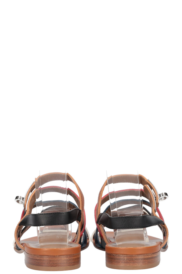 HERMÈS Marine Sandals Tricolor Gold