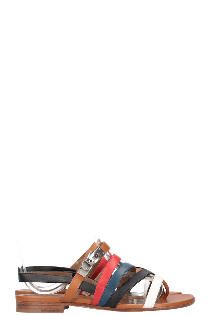 HERMÈS Marine Sandals Tricolor Gold