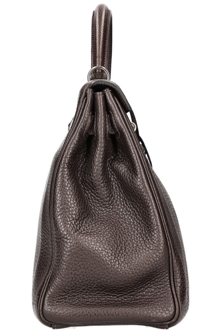 HERMÈS Kelly 32 Chocolate Clemence