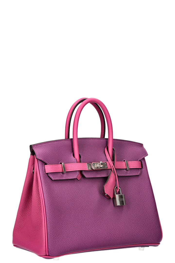 HERMÈS Birkin 25 Horseshoe Bicolor Togo