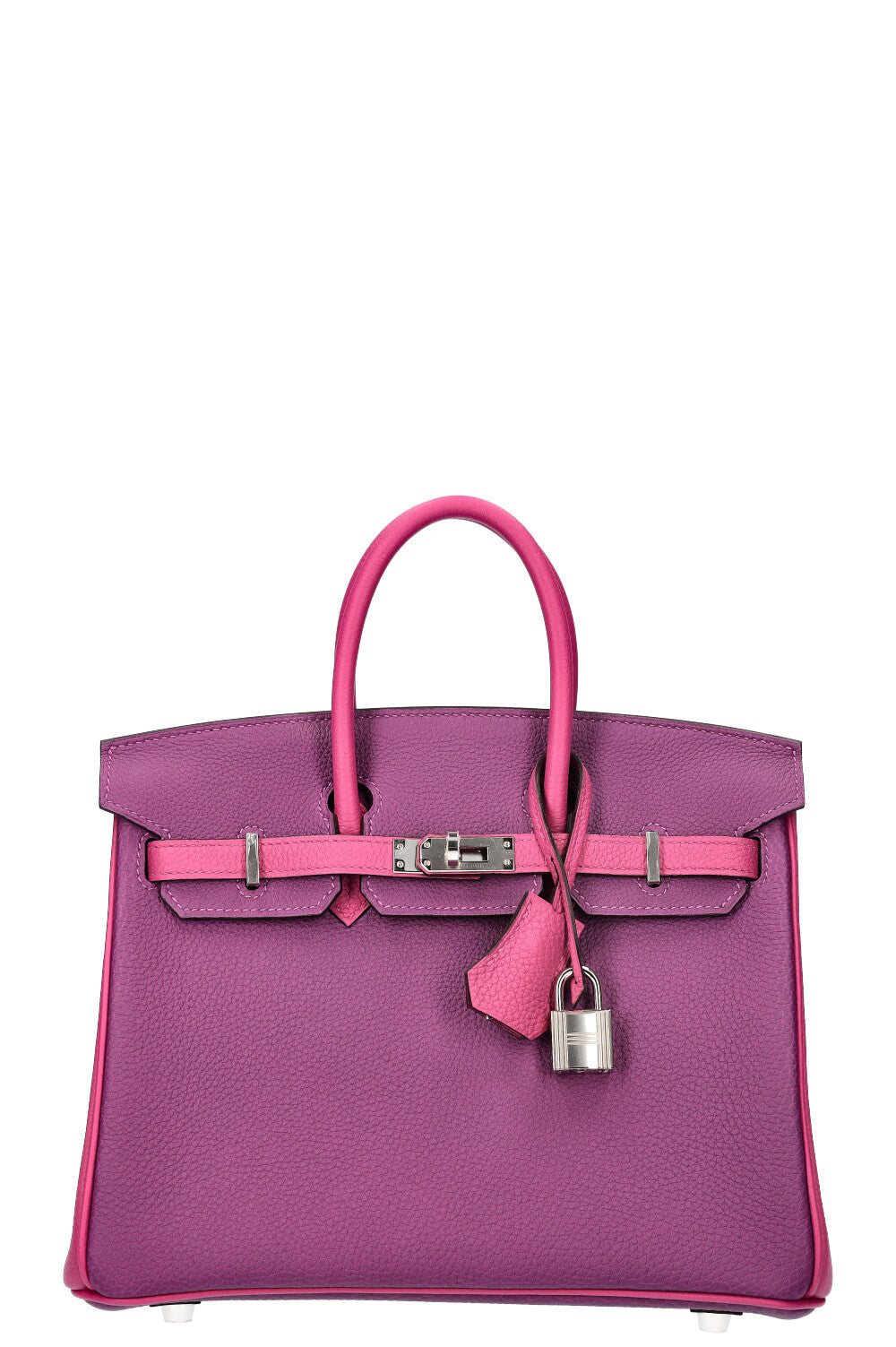 HERMÈS Birkin 25 Horseshoe Custom Bicolor Togo