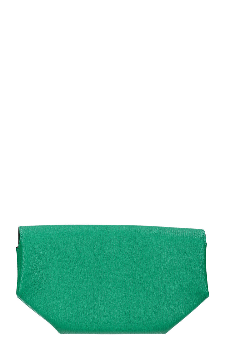 HERMÈS Opli Clutch Chèvre Mysore Vert Menthe