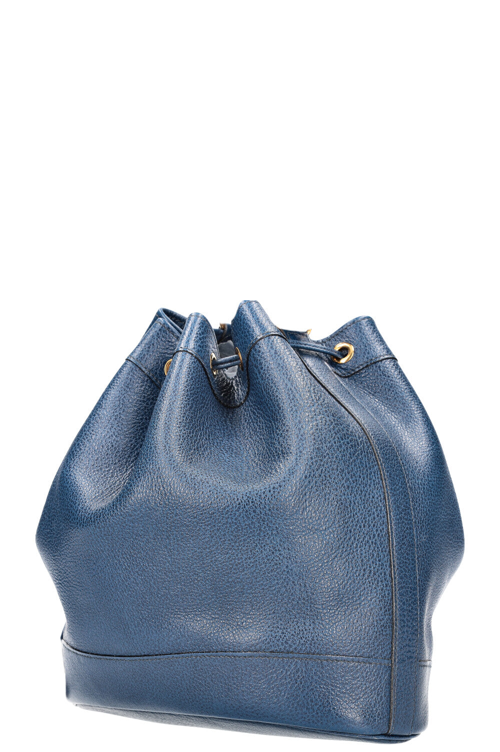 HERMÈS Market Bucket Bag Blue 1980