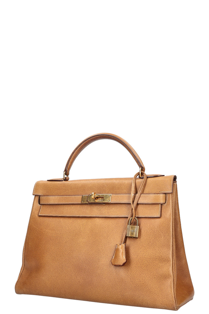 HERMÈS Kelly 32 Courchevel Gold