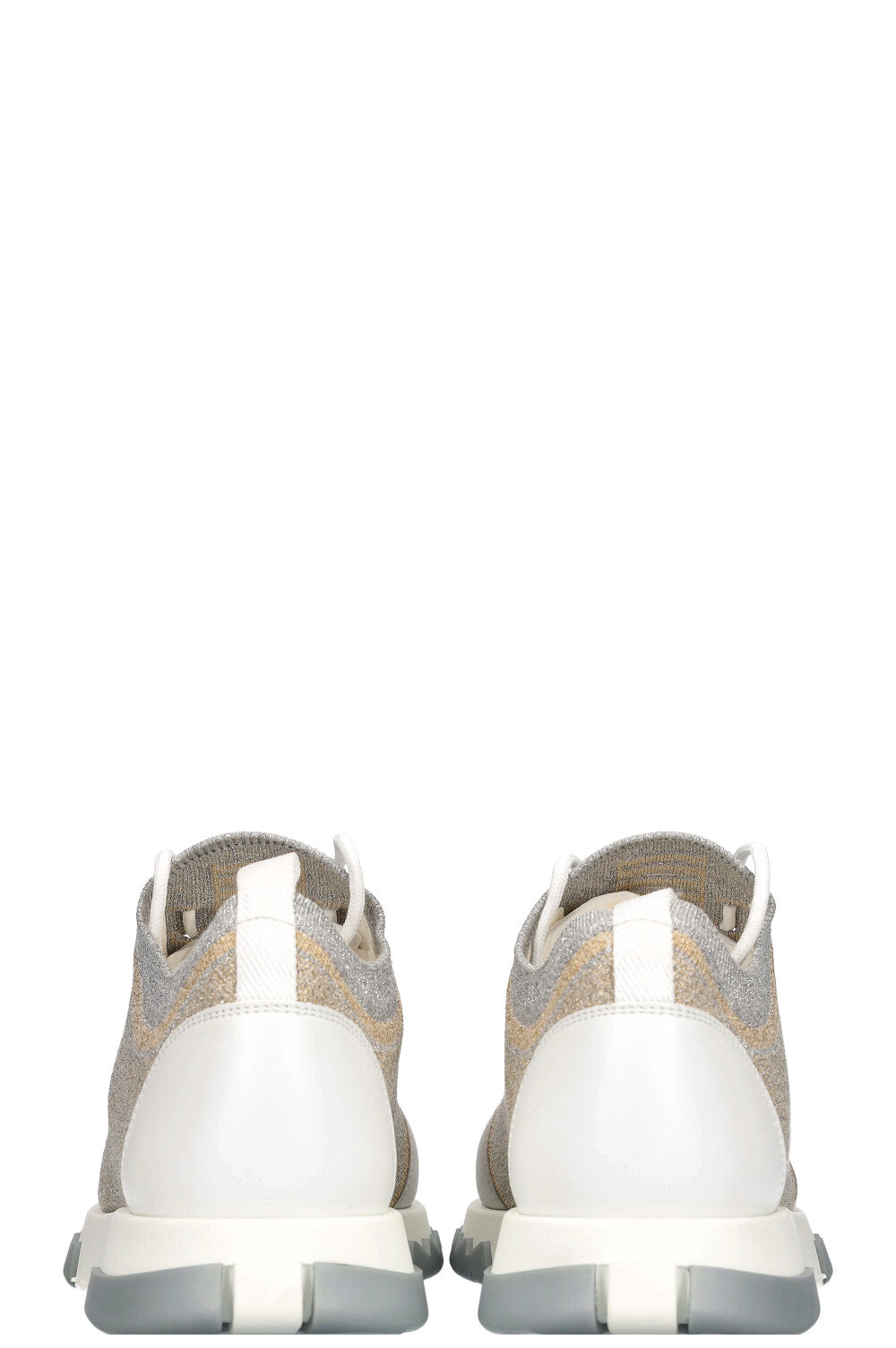 HERMÈS Addict Sneakers Silver Gold