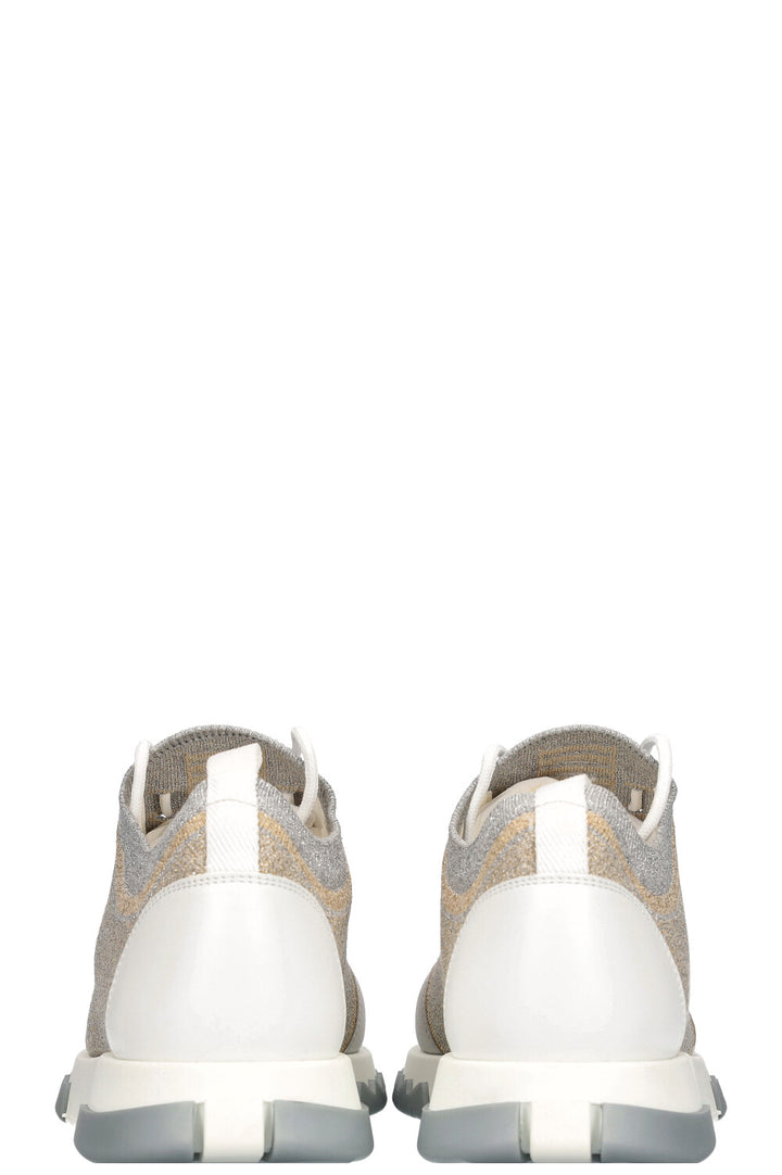 HERMÈS Addict Sneakers Silver Gold