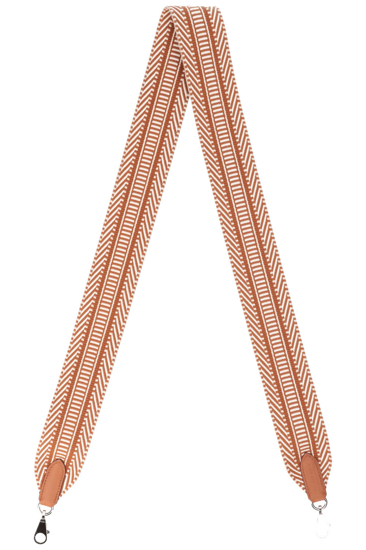 HERMÈS Sangle Cavale Strap Brown and White 2018