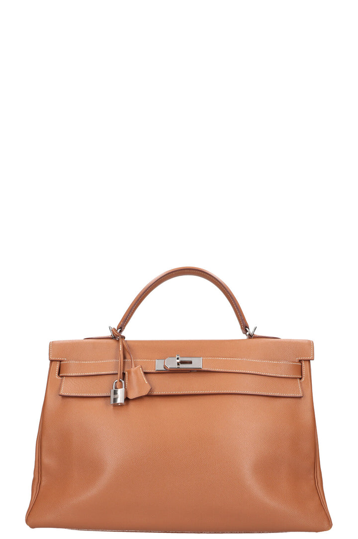 HERMÈS Kelly 40 Epsom Gold 2000
