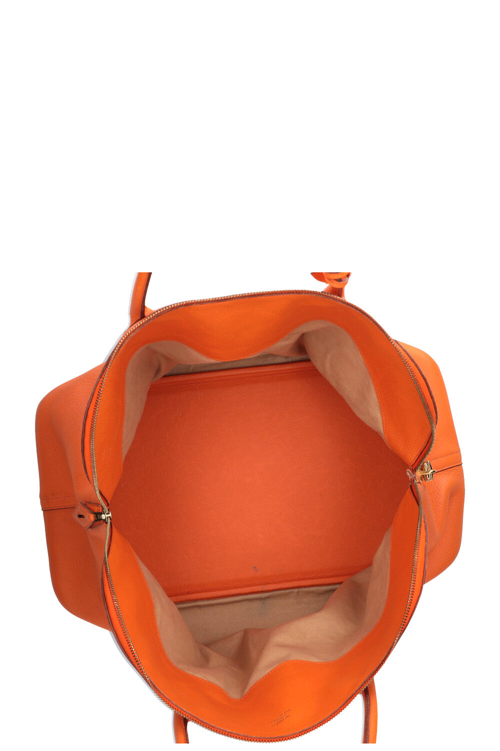 HERMÈS Bolide Bag 45 Clemence Orange 1999