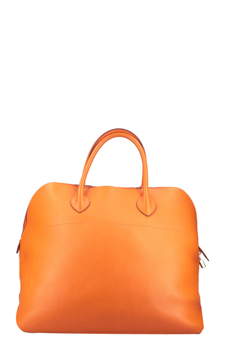 HERMÈS Bolide Bag 45 Clemence Orange 1999