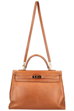 HERMÈS Kelly 35 Courchevel Gold