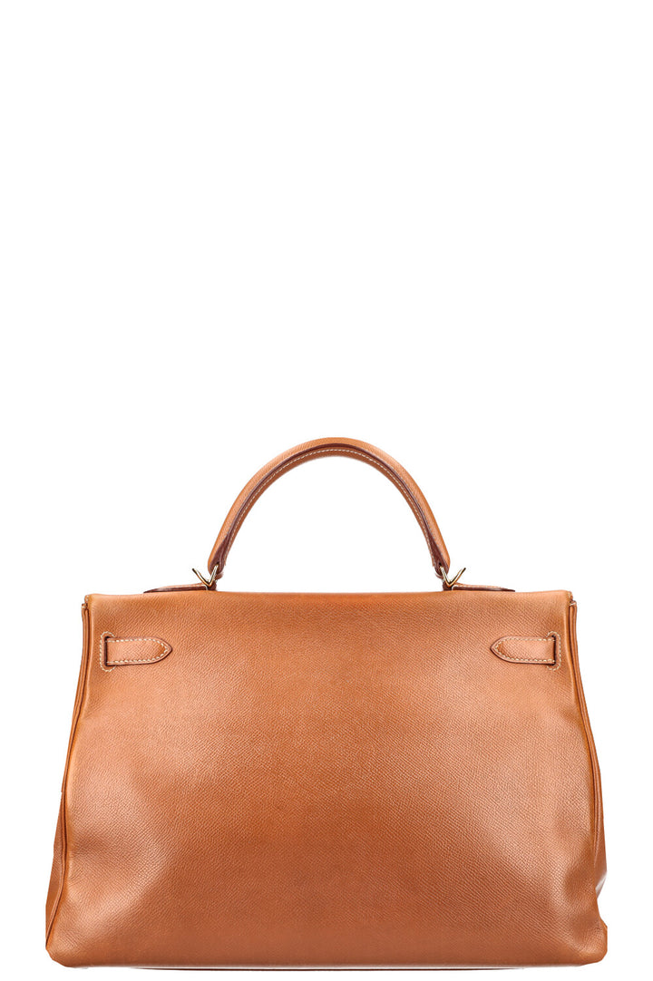 HERMÈS Kelly 35 Courchevel Gold